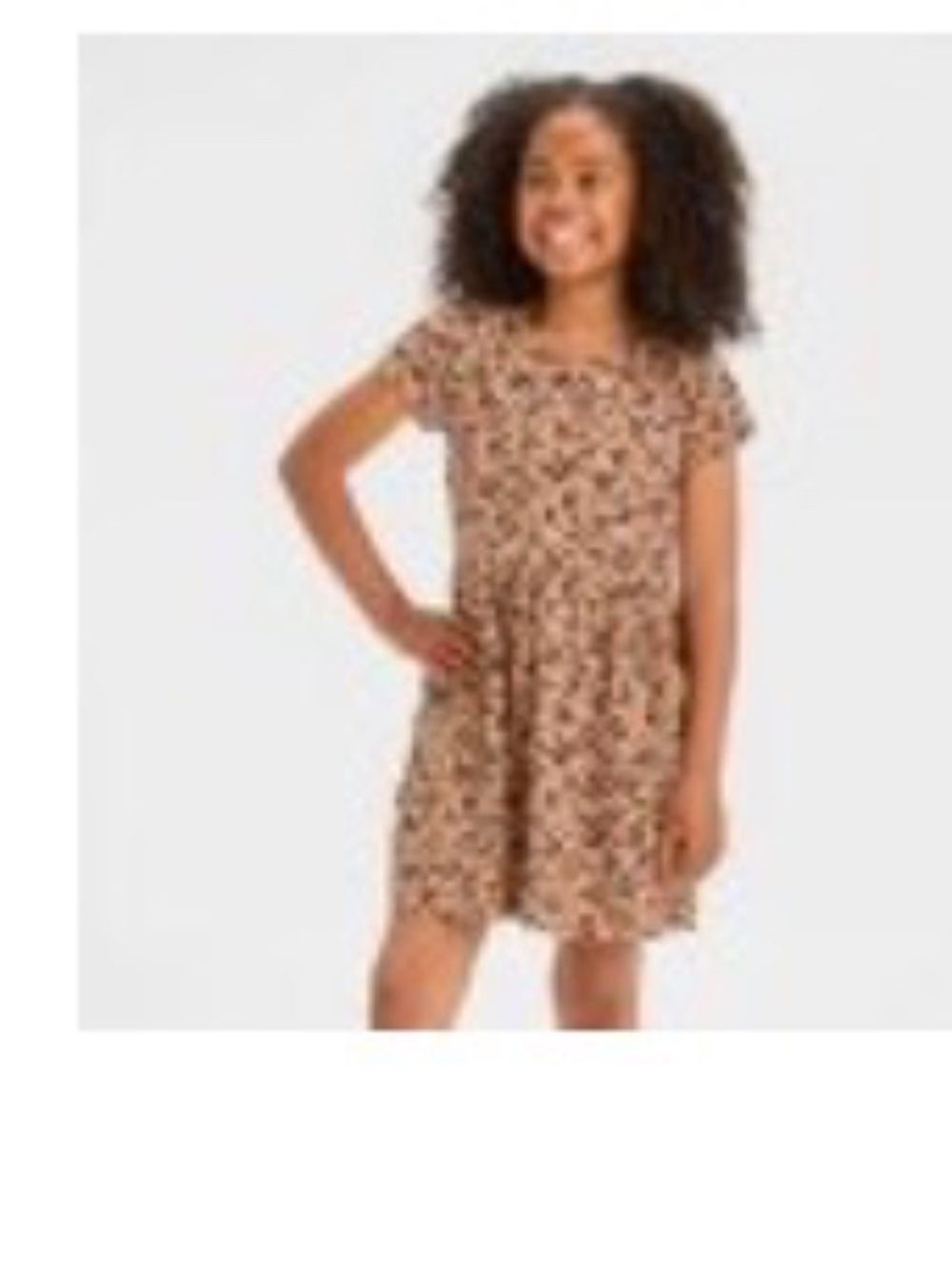 Cheetah dress girls with pockets — LIKE NEW